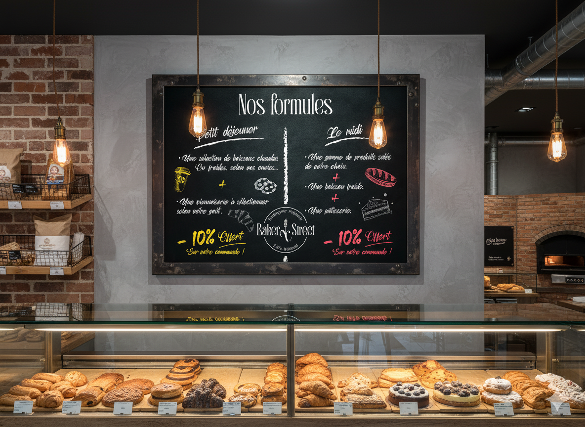 You are currently viewing Conception d’une planche formule pour la boulangerie-pâtisserie Baker Street